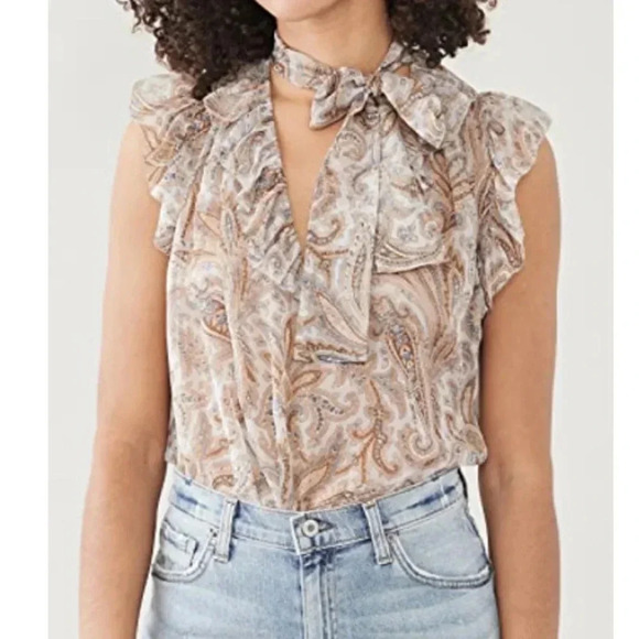 Zimmermann Wild Botanica Luminous Flutter Smock Top - Picture 4 of 9